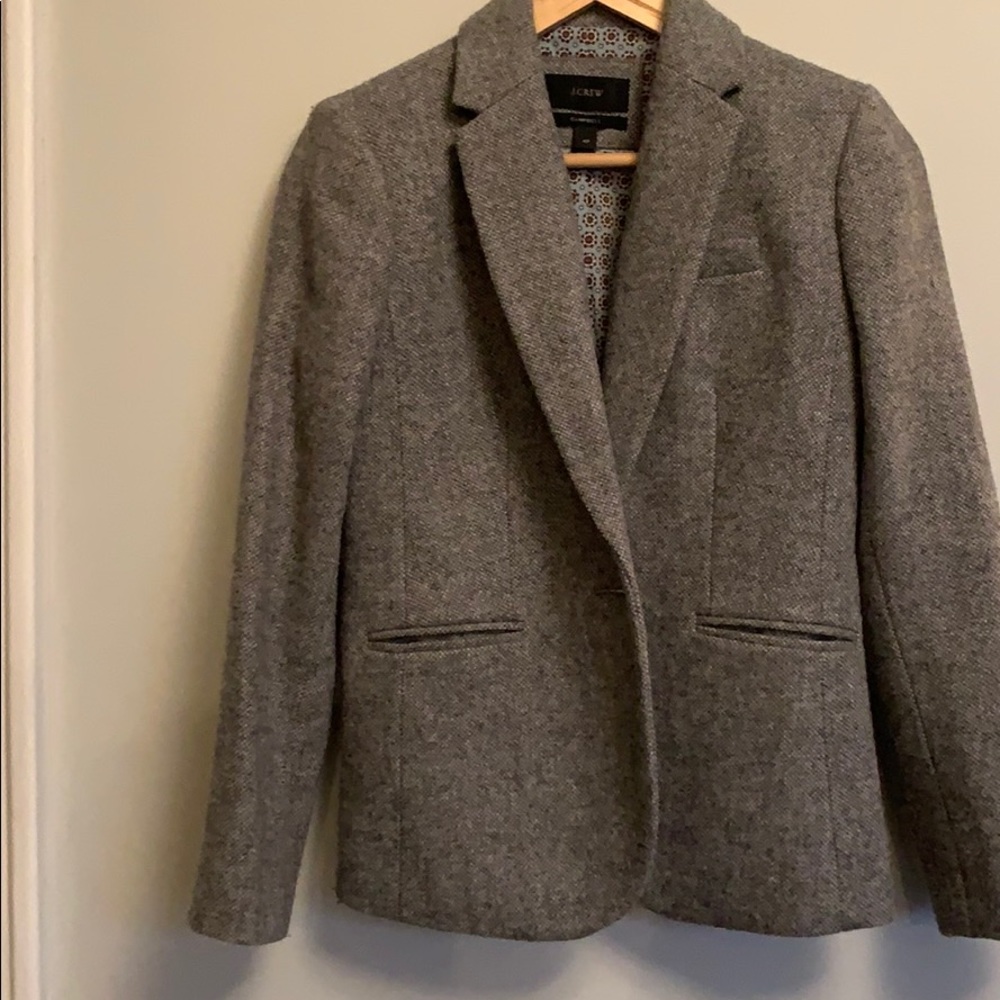 J crew petite 4 Campbell blazer in donegal wool